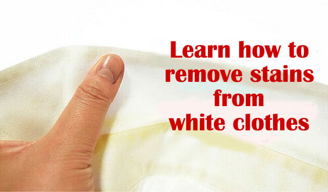 흰옷의 땀 얼룩을 제거하는 간단한 방법