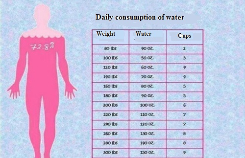 몸무게에 따라 얼마나 많은 물을 마셔야 할까?