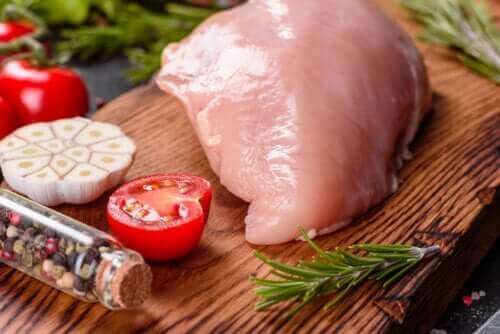 닭고기의 부위별 칼로리와 단백질