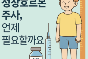 아이들 성장주사, 정말 효과 있을까? 키가 또래보다 작아 걱정된다면?