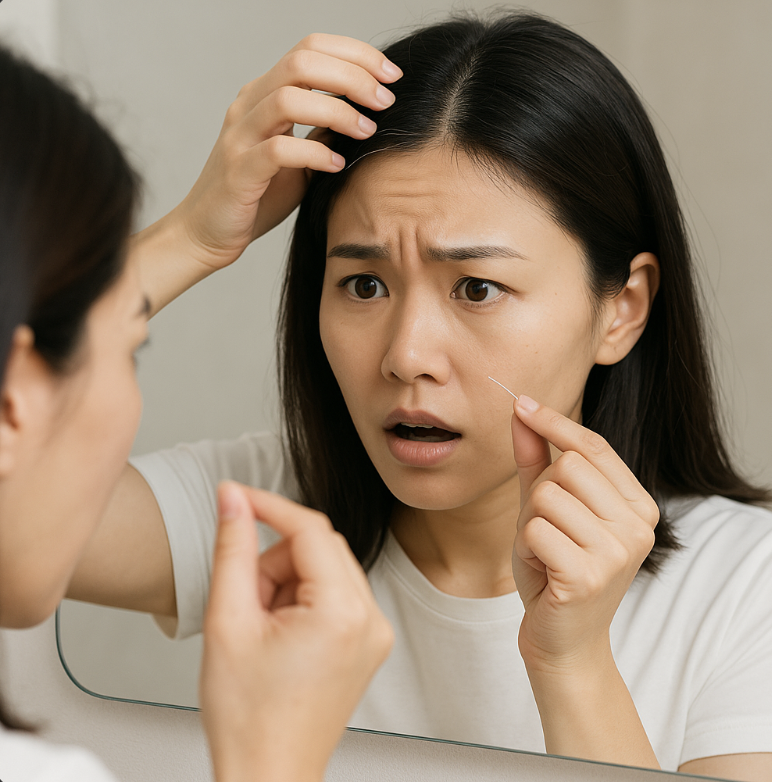 흰머리, 조기백발 원인과 예방법