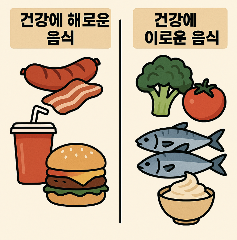 건강에 해로운 음식 vs 이로운 음식, 제대로 알고 선택하기